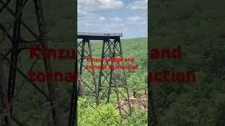 Kinzua bridge with tornado destruction ! @dayhikingandherpingdudes