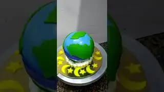 Earth cake 🌍  world famous 🎂 cake lover world