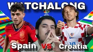 Spain vs Croatia | Euro 2024 | Watchalong and Live reaction | Pratz | Road to 1000 Subs