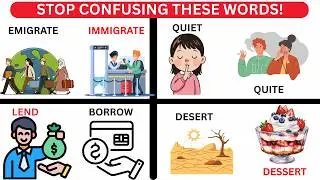 20 Confusing English Words You Must Stop Mixing Up ✋| Commonly Confused Words with Memory tricks!