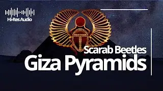 🛕 Dark meditating Egyptian music and relaxing crickets sounds | Scarab Beetles in Pyramids of Giza