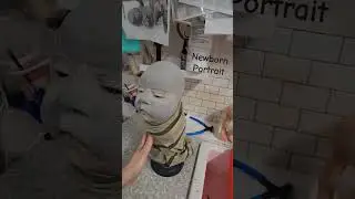 Sculpting newborn baby #baby #Sculpting #portrait