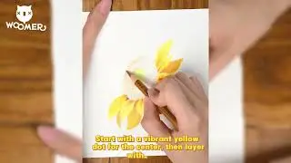 Sunflower bookmark that stands up! Using Woomer colored pencils to create a  sunshine for my books.
