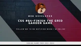 CSS #64 Finish The Grid Garden Game