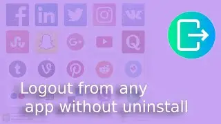 How to logout from whatsapp,telegram or any chat app.