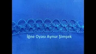 Sevilen sık dolgulu mekiğe benzer iğne oyası modeli