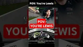 POV: You have Lewis Hamilton's Engineer