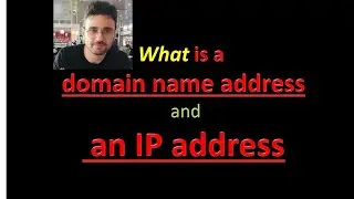 What is a domain name address and an IP address