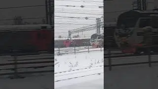 Депо Железнодорожное! Два вагона электропоезда ЭР2Р-7080, электропоезда ЭД4М-0380 и ЭД4М-0502