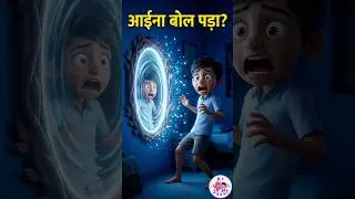आईना बोल पड़ा?! 😳 | Talking Mirror Story | Part 1 #hindistories #shorts #moralstories  #cartoon #ai