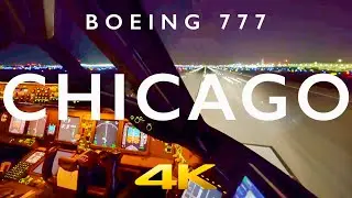 BOEING 777 CHICAGO TAKE OFF IN 4K