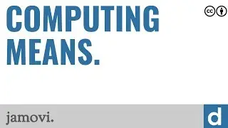 Computing means — jamovi
