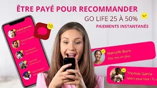 Plan de commission Go E1U Life, &ecirc;tre pay&eacute; pour partager ta passion, payements instantan&eacute;s Bitcoin