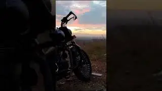 Royal Enfield stealth black 500 modified