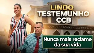 TESTEMUNHO , IRMÃ DANIELA DEFICIENTE VISUAL E SEU ESPOSO CADEIRANTE #ccb #cultoccb #testemunhoccb