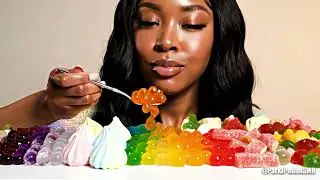 ASMR MUKBANG | Extreme Colorful Candy Mukbang &mdash; So Satisfying! @ParkJi-minASMR