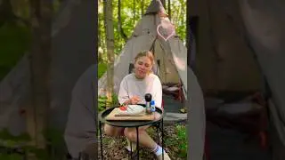 Кемпинг. Одна в лесу!🔥🏕️#camping #bushcraft #survival