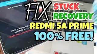 FREE!! TUTORIAL FIX STUCK RECOVERY REDMI 5A MCT3B MCE3B MCI3B ROM GLOBAL FIX ALL