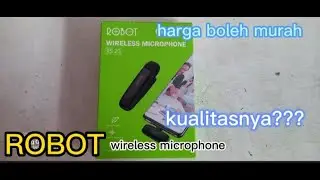 Mic wireless robot RS20!! UNBOXING dan review microphone ROBOT  RS20 #unboxingmicrophone