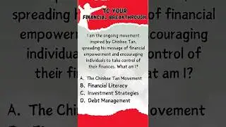 The Chinkee Tan Legacy #BreakthroughVOPS #ChinkeeTan #FinancialLiteracy #MoneyRiddle