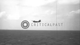 US aircraft in flight over USS Valley Forge (CVS-45) in the Caribbean. HD Stock Footage