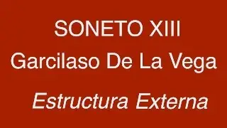 Soneto XXIII - Estructura Externa