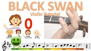 BTS - Black Swan sheet music and easy violin tutorial