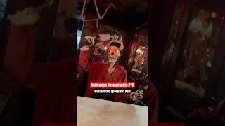 Visiting SCARIEST Halloween Restaurant in NYC- SPOOKY TWIST! 👻 #halloween #newyorkcity #spookyseason