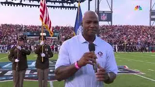DeMarcus Ware sings National Anthem before Hall of Fame Game