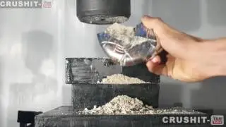 Crushing French Boules with Hydraulic Press!