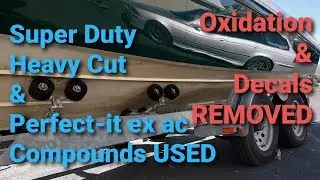 Buff or Sand a Boat? Which is better for Oxidized Gelcoat? Find Out! Secretly, both. You can see!