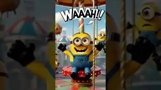 Minions' Playland Madness! 🍌😂 #kidsspace #shorts  #adventuretime #kidsstory #disney #animation