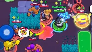 Shelly Vs 9 Brawlers | Brawl Stars Solo showdown Team Up