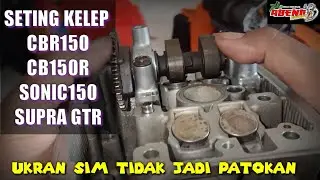 CARA SETTING SIM/KELEP CB150R UKURAN PASS NYA