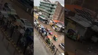 Peshawar situation after Heavy Rain #rain #peshawar #rainsounds