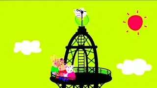 OH NO!DADDY PIG IS ON THE TOP OF EIFFEL TOWER🗼😵😫 |SPONSORED BY:Gamavision Csupo Effects Inverted v3
