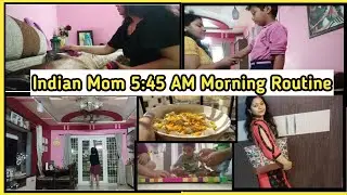 Indian Working Mom 5:45 AM Morning Routine | Quick Morning Cleaning Routine | Daily Hindi Vlog