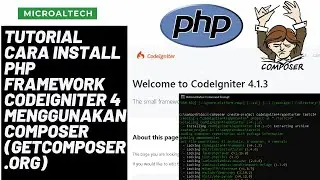 TUTORIAL CARA INSTALL PHP FRAMEWORK CODEIGNITER 4 MENGGUNAKAN COMPOSER (GETCOMPOSER.ORG)