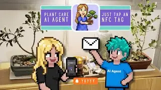 AI Agent plant care assistant (NFC tag triggered)