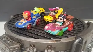 Hot Wheels Racer Verse Mike,Vanellope,Ironman,Captain Hook Review new 4K
