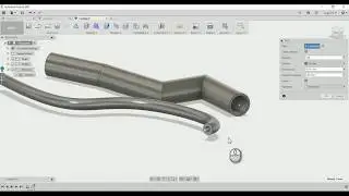 Fusion 360 - Pipe - Операция создания трубки