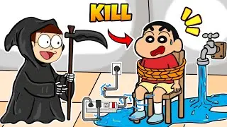 Nobita Become Death And Kill Shinchan 😱😱 | Shinchan And Nobita Game | Funny Game |
