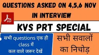 #kvs #interview  questions all in one video #selectionmate