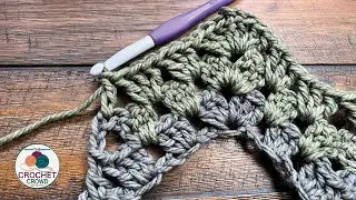Easy Caron Tea Cakes Granny Wave Blanket Pattern