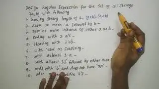 Designing Regular Expression