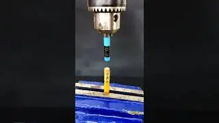 Pencil Erasers vs Drill Machine Crazy Friction Test! #ScienceExperiment #DrillTest #PhysicsFun