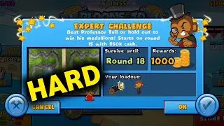 How to Beat The New Professor Evil Challenge Expert Challenge Week 11 Round 18 Hard BTD BATTLES... 🐵