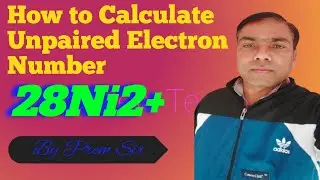 Calculate Unpaired Electrons। Calculate Number Of Unpaired Electrons। Upe -  kaise Nikalen।