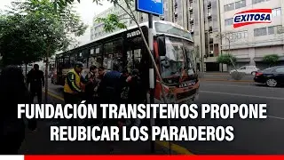 🔴🔵 Fundación Transitemos propone reubicar los paraderos de transporte público a mitad de cuadra