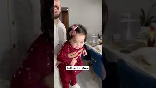 Baby Girl in Indian Outfit #cutebaby  #indianbaby #ethnicwear #festivebaby #shorts #youtubeshorts